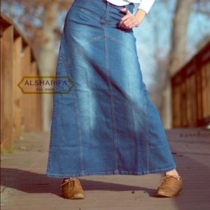 41" Long Denim Skirt (New w tags)